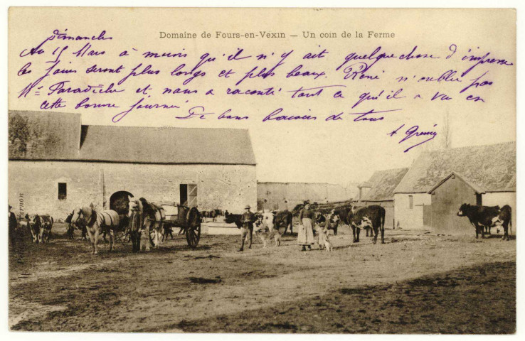 Fours-en-Vexin. Un coin de la Ferme.