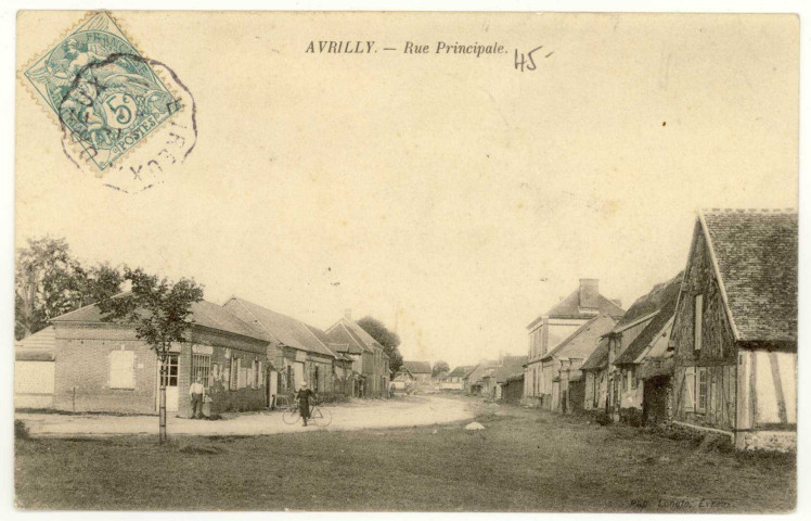 Avrilly. Rue principale.