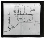 Abbaye Notre-Dame du Bec au Bec-Hellouin (Eure), plan vers le milieu du XVIIème siècle.