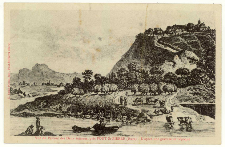 Amfreville-sous-les-Monts. Vue du Prieuré des Deux-Amants.