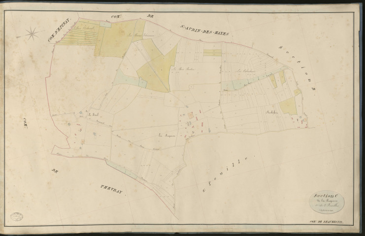 Beaumesnil. Section C _ de la Ruquerie _ 1re de 2 Feuilles