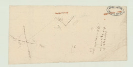 Bois-Anzeray - Fragments de plans parcellaires correspondant aux ainesses de Boistruel et de La Blanchetière. *