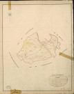 Croisy-sur-Eure. Tableau d'assemblage _ du Plan Parcellaire de la Commune de Croisy _ Canton de Pacy sur Eure - Evreux - Eure. _ Terminé sur le Terrain le 2 Juin 1853, sous l'administration de M. Le Marquis de Ste Croix, Préfet _ M. Colombe, Maire _ et sous la Direction de M. Chauveau, Directeur des Contributions directes _ M. Lefébure, Géomètre en Chef. _ Par M. Lenglet, Géomètre de 1re classe.