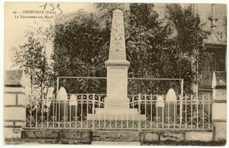 Cesseville. Le Monument aux Morts.