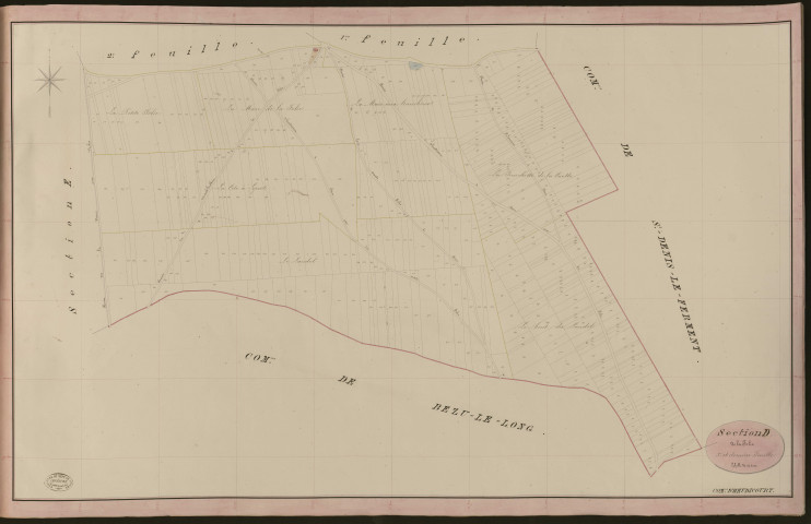 Heudicourt. Section D _ de la Folie _ 3e et dernière Feuille