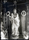Statue de Vierge à l'enfant de l'église de Saint-Pierre-des-Ifs (Eure).
