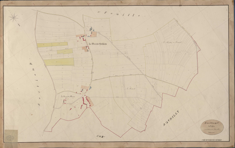 Plessis-Grohan (Le). Section C _ de l'Eglise _ 2e et dernière Feuille