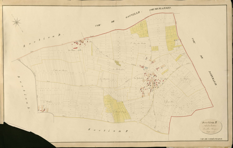 Condé-sur-Iton. Section E _ de la hardoudière _ Feuille Unique