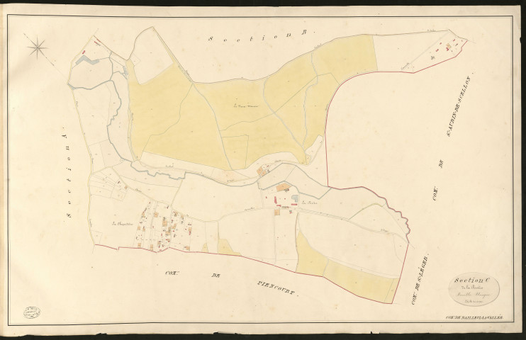 Bailleul-la-Vallée. Section C _ de la Rivière Feuille Unique