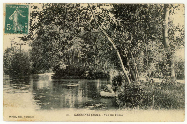 Garennes-sur-Eure. Vue sur l'Eure.