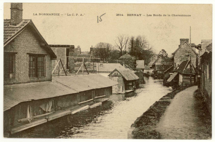 Bernay. Les Bords de la Charentonne.