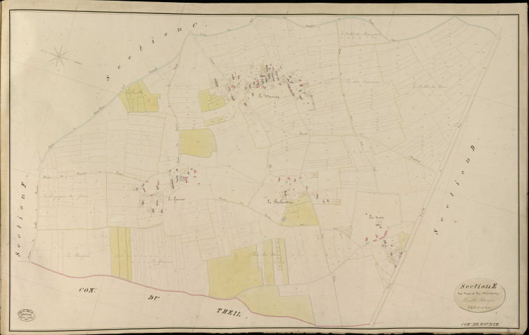 Bourth. Section E _ des Noes et du Mineray _ Feuille Unique