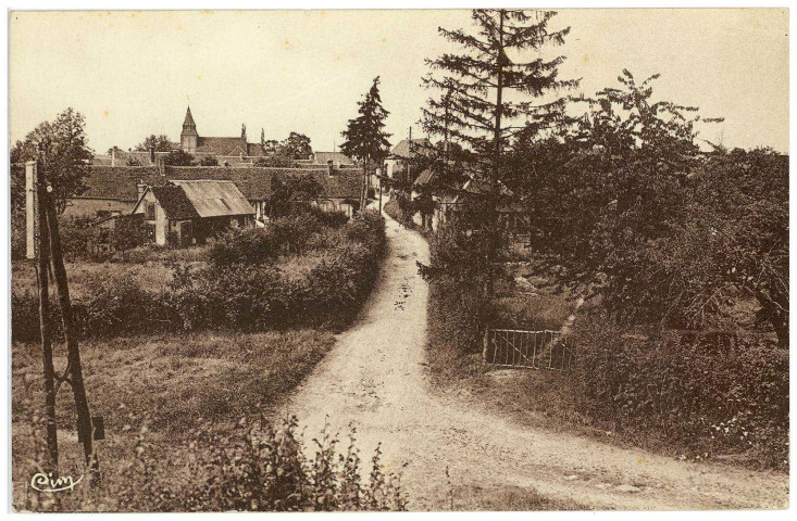 Mandres. Entrée du bourg.