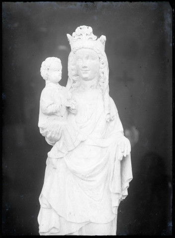 Statue de Vierge à l'enfant de l'église de Noyers (Eure).