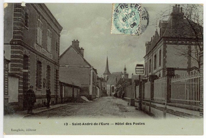 Saint-André-de-l'Eure. Hôtel des Postes.
