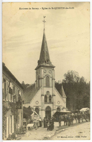 Saint-Quentin-des-Isles. L'Eglise.