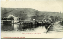 Amfreville-sous-les-Monts. Ecluses d'Amfreville-sous-les-Monts (Eure).