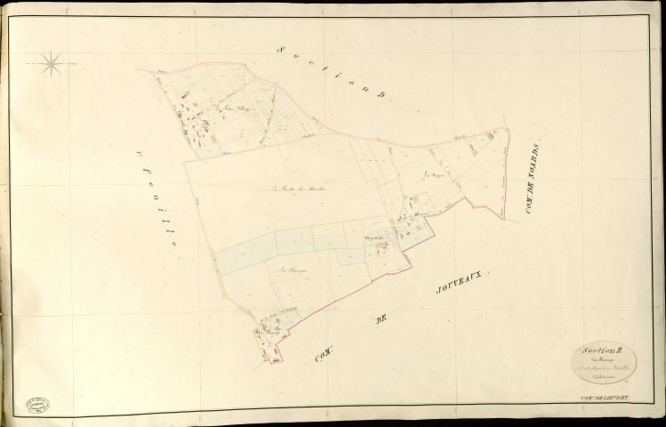 Lieurey. Section E _ des Champs _ 2e et dernière Feuille