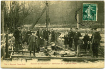 Dampsmesnil. Environs d'Aveny (Eure). - Fabrication des Crêpes sur l'Epte.