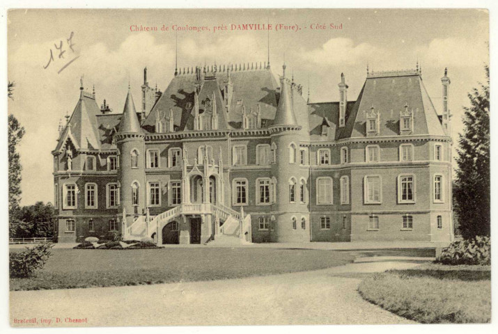 Coulonges. Château de Coulonges, près Damville-Côté Sud.