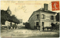 Breuilpont. Le Carrefour et la Place de l'Eglise.