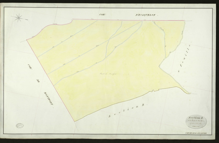 Glos-sur-Risle. Section A _ de la Forêt de Montfort _ 1re de 4 Feuilles