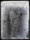 Église de Chamblac (Eure), statue de Vierge à l'enfant.