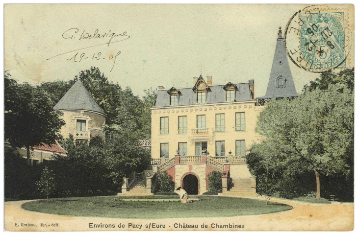Hécourt. Environs de Pacy-sur-Eure - Château de Chambines.