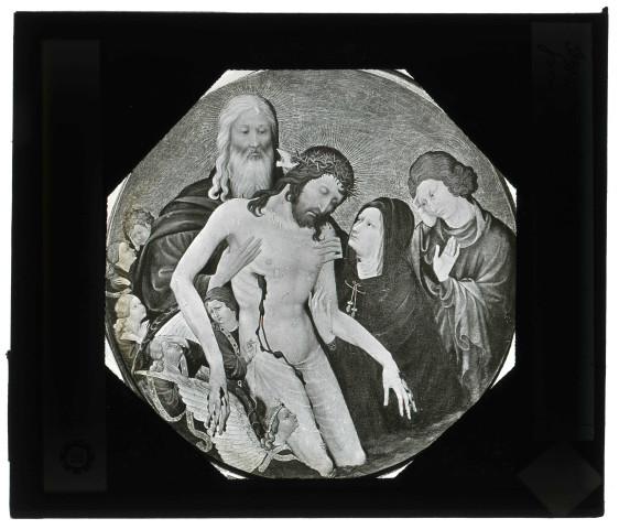 Musée du Louvre de Paris, tableau de Jean Malouel « Pietà ».