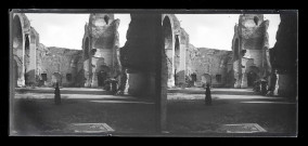 Ruines et vestiges de la basilique de Maxence et Constantin de Rome (Italie).