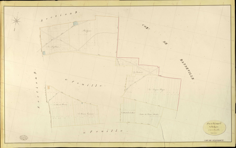 Criquebeuf-la-Campagne. Section C _ de Houlgrave _ 1re de 3 Feuilles