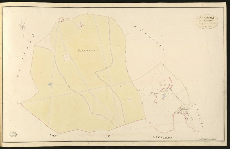 Montaure. Section A _ de la Garde Châtel _ 4e et dernière Feuille