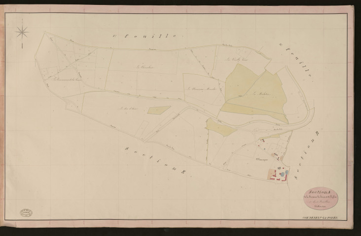 Bézu-la-Forêt. Section A _ de la Fontaine du Houx et de l'Eglise _ 2e de 3 Feuilles