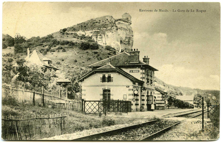 Roquette (La). Environs de Muids. - La Gare de La Roque.