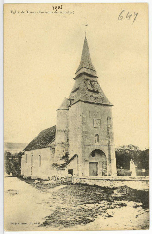 Tosny. Eglise de Tosny (Environs des Andelys).