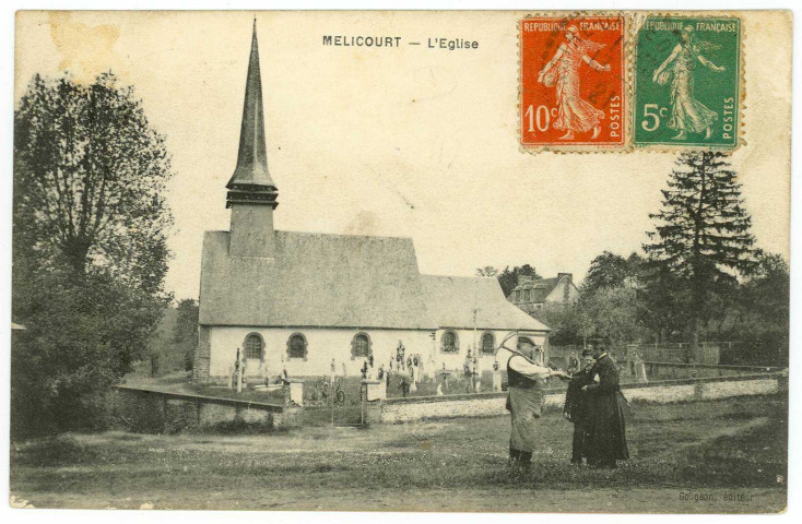 Mélicourt. L'Eglise.