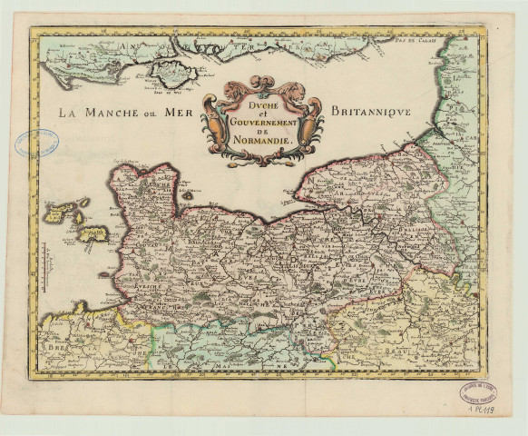 Carte du duché et gouvernement de Normandie