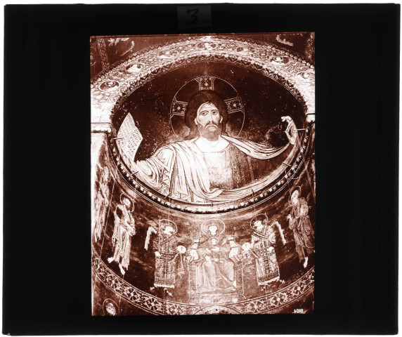 Christ Pantocrator dans l'abside de la cathédrale de Monreale (Sicile)