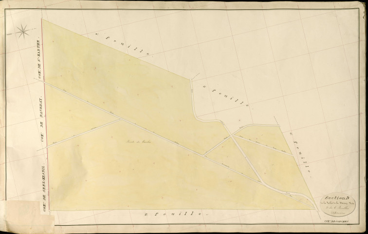 Conches-en-Ouche. Section D _ de la Vallée de la Maison Verte _ 3e de 6 Feuilles