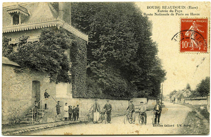 Bourg-Beaudoin. Entrée du Pays - Route Nationale de Paris au Havre.