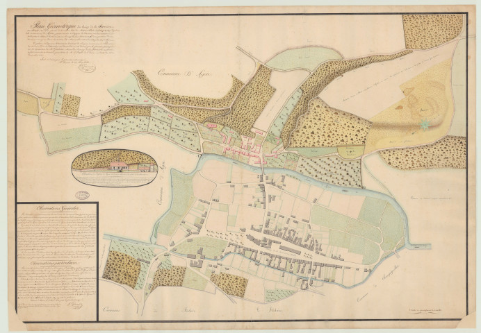 Evreux _ "Plan géométrique et détaillé de la ville d'Evreux".
