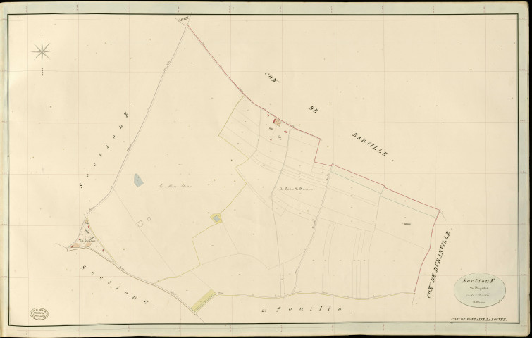 Fontaine-la-Louvet. Section F _ des Forgettes _ 1re de 2 Feuilles