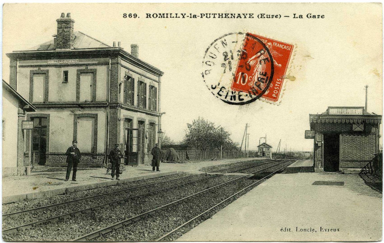 Romilly-la-Puthenaye. La Gare.