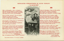 Divers. Monologue humoristiques en patois normand. - "le sou de Café".