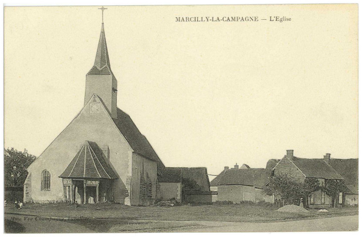 Marcilly-la-Campagne. L'Eglise.