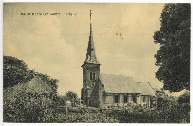 Saint-Denis-des-Monts. L'Eglise.