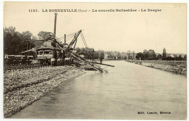 Bonneville-sur-Iton (la). La Nouvelle Ballastière-La Drague.