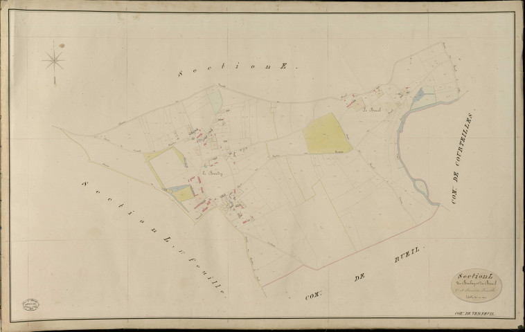 Verneuil-sur-Avre. Section L _ du Blouly et du Breuil _ 2e et dernière Feuille