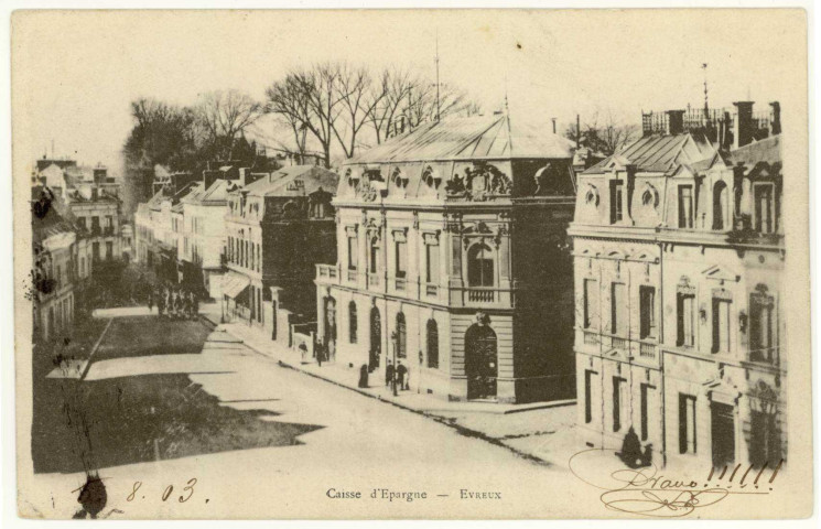 Evreux-Ville. Caisse d'Epargne.