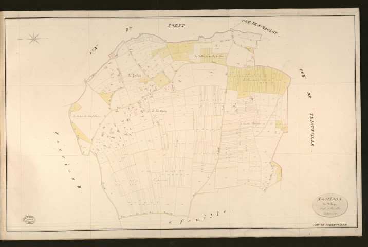 Fort-Moville. Section A _ du Vilage _ 1re de 2 Feuilles